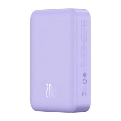 Зовнішній MagSafe Акумулятор Baseus 20000mAh 20W Magnetic Mini Wireless Fast Charge (PPCX150005) Purple
