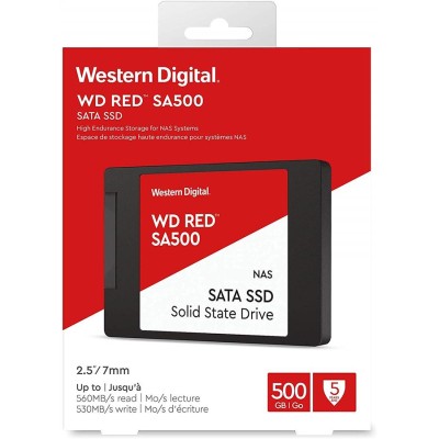 Накопичувач SSD WD 2.5" 500GB SATA Red SA500 (WDS500G1R0A)