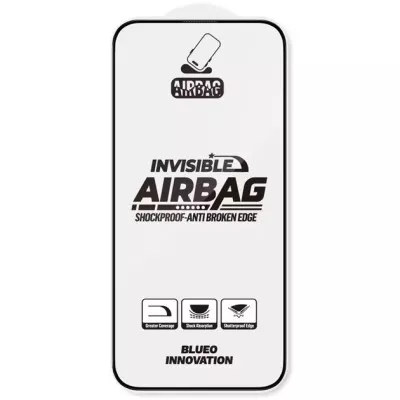 Захисне скло iPhone 17 Air Blueo 3D Invisible Airbag Anti-broken Чорний