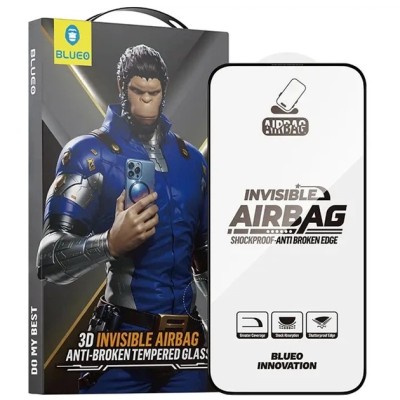 Захисне скло iPhone 17 Air Blueo 3D Invisible Airbag Anti-broken Чорний