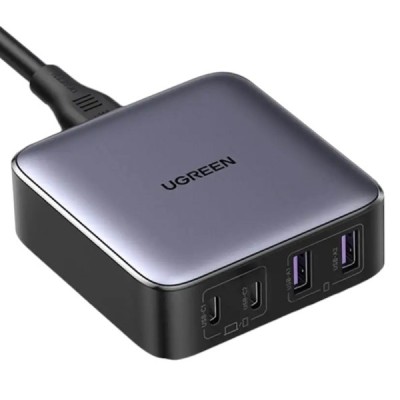 Мережевий Зарядний пристрій UGREEN CD327 Nexode 65W 2xUSB-A + 2xUSB-C Desktop Fast Charger (90747) Black