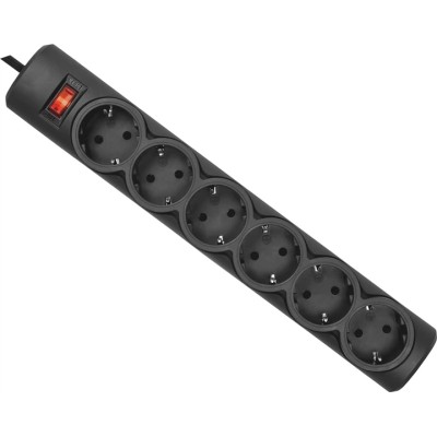 Мережевий фільтр DEFENDER (994960)DFS 155 5m 6 роз black UA