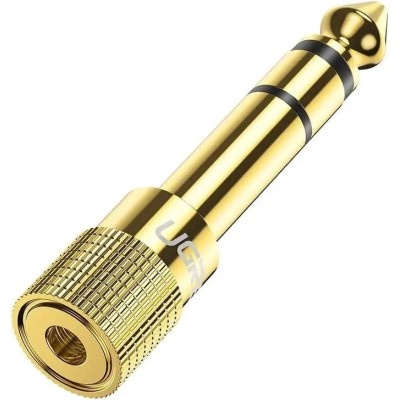 Перехідник UGREEN 6.5mm Male to 3.5mm Female Adapter (20503) Gold