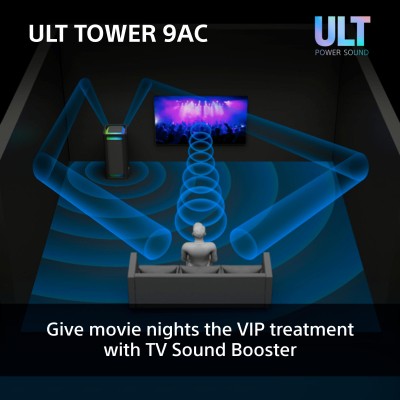 Акустична система Sony ULT TOWER 9AC 2.0, BT 5.3, LED, Party Connect, SBC, AAC, LDAC