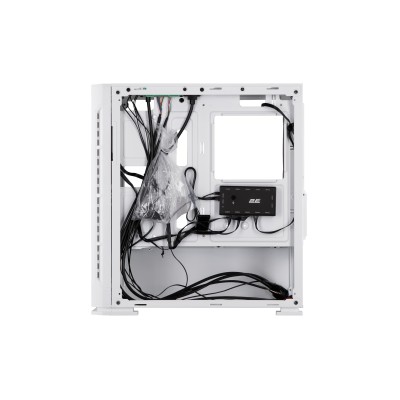 Корпус 2E GAMING Calleo GB700W без БЖ, 2xUSB3.0, 1xUSB2.0, 4x120мм ARGB, VGA 320мм, LCS ready, контролер з пультом, TG Side Wind