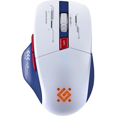 Миша DEFENDER (52126) Tisa GM-126 біл+син,LED,7D,2.4+BT,1600dpi