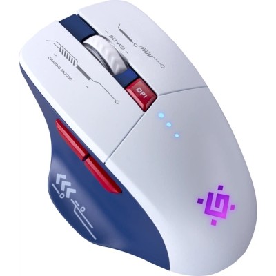 Миша DEFENDER (52126) Tisa GM-126 біл+син,LED,7D,2.4+BT,1600dpi