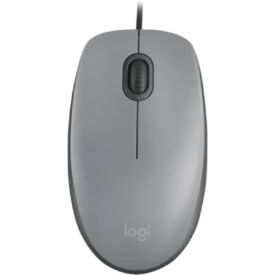 Миша LOGITECH M110 Silent-MID GRAY-USB-AKOYA