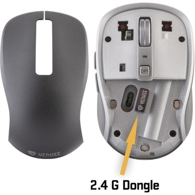 Миша YENKEE YMS 2085BK NOBLE, BT, Чорний