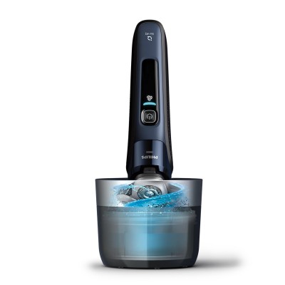 Бритва електр. Philips Series i9000 Prestige SkinIQ, бритв.головок-3, Li-Ion, сух.+волог., індикатор заряду, твердий чохол, сині