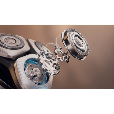 Бритва електр. Philips Series i9000 Prestige SkinIQ, бритв.головок-3, Li-Ion, сух.+волог., індикатор заряду, твердий чохол, сині