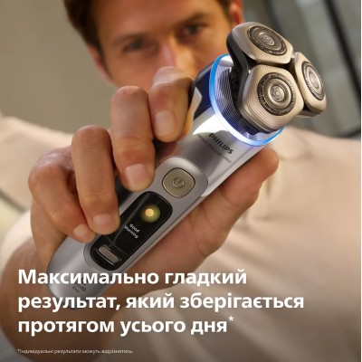 Бритва електр. Philips Series i9000 Prestige Ultra, бритв.головок-3, Li-Ion, сух.+волог., індикатор заряду, твердий чохол, хром 