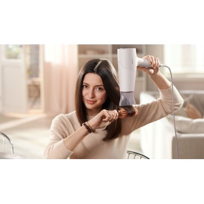 Фен Philips 5000 Series, 2100Вт, 3 режими, іонізація, хол. обдув, білий (BHD500/00)