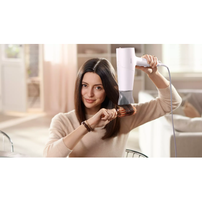 Фен Philips 5000 Series, 2100Вт, 3 режими, іонізація, хол. обдув, білий (BHD500/00)