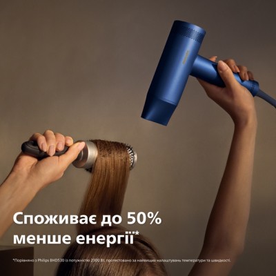 Фен Philips 8000 Series, 1400Вт, 3 режими, іонізація, хол. обдув, турборежим , аквамарин (BHD839/00)