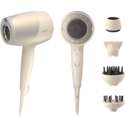 Фен Philips 9000 Series SenseIQ, 1800Вт, 3 режими, дифузор, іоніз-я, хол. обдув, турбо, золотий (BHD829/00)