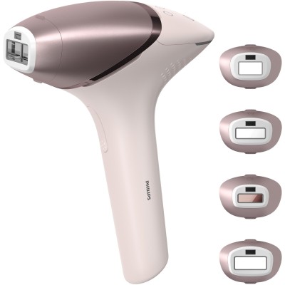 Фотоепілятор Philips Lumea IPL 9900 Series, акумуляторний , кіл-ть спалах.-450000, 2- 4 см2, насадок-4, футляр, рожевий (BRI977/