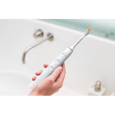 Щітка зубна електр. Philips, Sonicare DiamondClean 9000 Series, 62т. колив/хв, насадок-1, футляр, Bluetooth, білий (HX9911/19)
