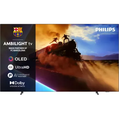Philips Телевізор 55" OLED 4K 120Hz Smart Titan OS Black Ambilight (55OLED770/12)