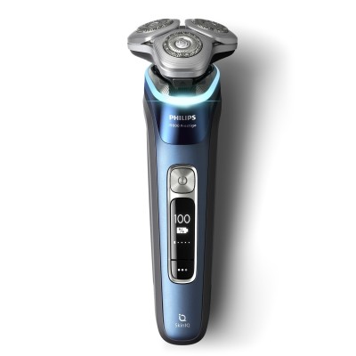 Бритва електр. Philips Series i9000 Prestige SkinIQ, бритв.головок-3, Li-Ion, сух.+волог., індикатор заряду, твердий чохол, сині