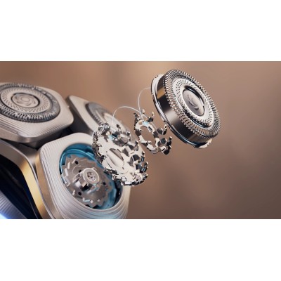 Бритва електр. Philips Series i9000 Prestige SkinIQ, бритв.головок-3, Li-Ion, сух.+волог., індикатор заряду, твердий чохол, сині