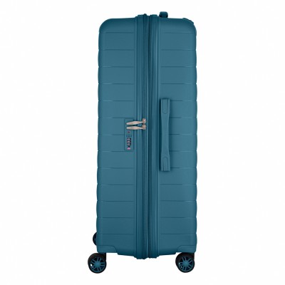 Валіза 2E, Aero, поліпропілен, велика, 99/119 л, TSA, 4 колеса, EXP, синій (2E-SPP-AERO-L-TB)