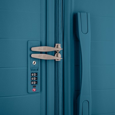 Валіза 2E, Aero, поліпропілен, велика, 99/119 л, TSA, 4 колеса, EXP, синій (2E-SPP-AERO-L-TB)