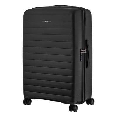 Валіза 2E, Aero, поліпропілен, велика, 99/119 л, TSA, 4 колеса, EXP, чорна (2E-SPP-AERO-L-BK)