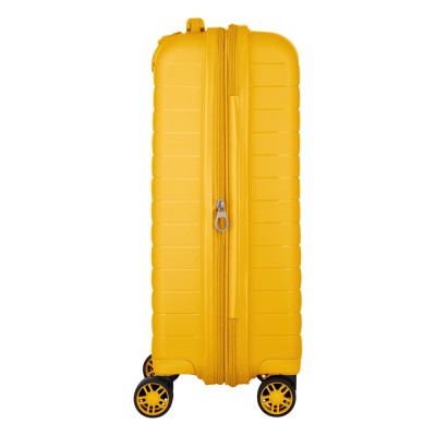 Валіза 2E, Aero, поліпропілен, мала, 35/44 л, TSA, 4 колеса, EXP, бурштиново-жовтий (2E-SPP-AERO-S-AY)