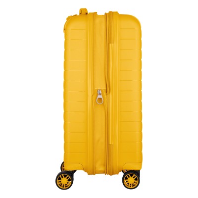 Валіза 2E, Aero, поліпропілен, мала, 35/44 л, TSA, 4 колеса, EXP, бурштиново-жовтий (2E-SPP-AERO-S-AY)