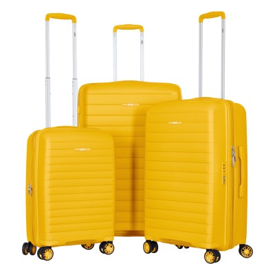 Валіза 2E, Aero, поліпропілен, мала, 35/44 л, TSA, 4 колеса, EXP, бурштиново-жовтий (2E-SPP-AERO-S-AY)