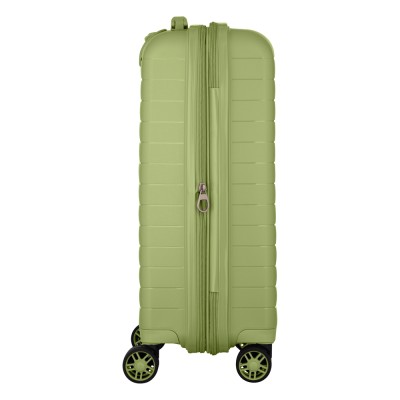 Валіза 2E, Aero, поліпропілен, мала, 35/44 л, TSA, 4 колеса, EXP, оливково-зелений (2E-SPP-AERO-S-MG)