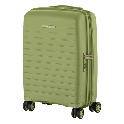 Валіза 2E, Aero, поліпропілен, мала, 35/44 л, TSA, 4 колеса, EXP, оливково-зелений (2E-SPP-AERO-S-MG)