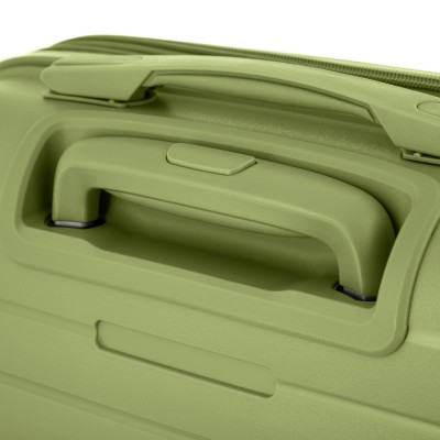Валіза 2E, Aero, поліпропілен, мала, 35/44 л, TSA, 4 колеса, EXP, оливково-зелений (2E-SPP-AERO-S-MG)