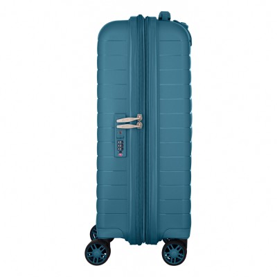 Валіза 2E, Aero, поліпропілен, мала, 35/44 л, TSA, 4 колеса, EXP, синій (2E-SPP-AERO-S-TB)