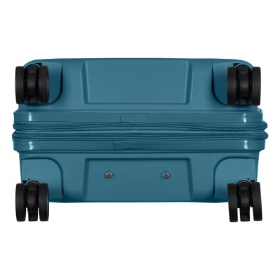 Валіза 2E, Aero, поліпропілен, мала, 35/44 л, TSA, 4 колеса, EXP, синій (2E-SPP-AERO-S-TB)