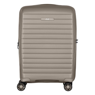 Валіза 2E, Aero, поліпропілен, мала, 35/44 л, TSA, 4 колеса, EXP, сіро-коричневий (2E-SPP-AERO-S-TP)