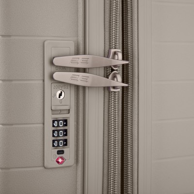 Валіза 2E, Aero, поліпропілен, мала, 35/44 л, TSA, 4 колеса, EXP, сіро-коричневий (2E-SPP-AERO-S-TP)