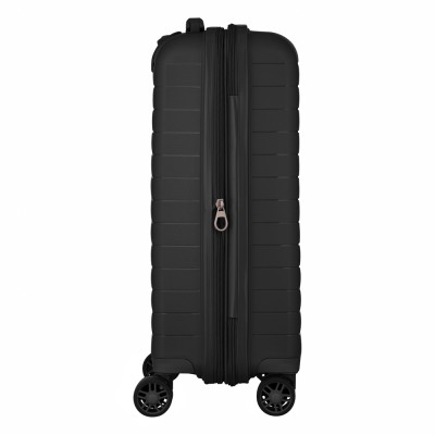 Валіза 2E, Aero, поліпропілен, мала, 35/44 л, TSA, 4 колеса, EXP, чорна (2E-SPP-AERO-S-BK)