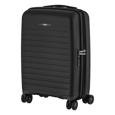 Валіза 2E, Aero, поліпропілен, мала, 35/44 л, TSA, 4 колеса, EXP, чорна (2E-SPP-AERO-S-BK)