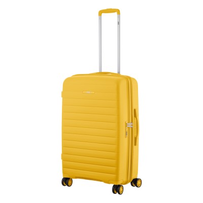 Валіза 2E, Aero, поліпропілен, середня, 63/78 л, TSA, 4 колеса, EXP, бурштиново-жовтий (2E-SPP-AERO-M-AY)