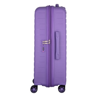 Валіза 2E, Aero, поліпропілен, середня, 63/78 л, TSA, 4 колеса, EXP, лавандовий (2E-SPP-AERO-M-LV)