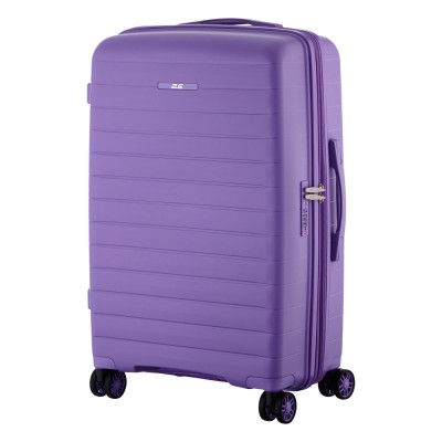 Валіза 2E, Aero, поліпропілен, середня, 63/78 л, TSA, 4 колеса, EXP, лавандовий (2E-SPP-AERO-M-LV)