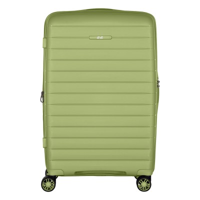 Валіза 2E, Aero, поліпропілен, середня, 63/78 л, TSA, 4 колеса, EXP, оливково-зелений (2E-SPP-AERO-M-MG)