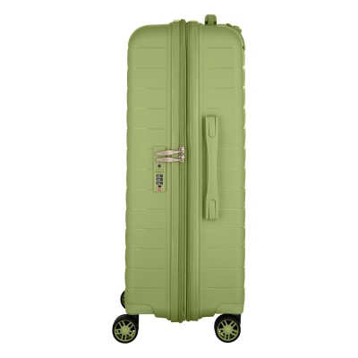 Валіза 2E, Aero, поліпропілен, середня, 63/78 л, TSA, 4 колеса, EXP, оливково-зелений (2E-SPP-AERO-M-MG)