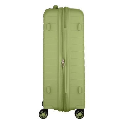 Валіза 2E, Aero, поліпропілен, середня, 63/78 л, TSA, 4 колеса, EXP, оливково-зелений (2E-SPP-AERO-M-MG)