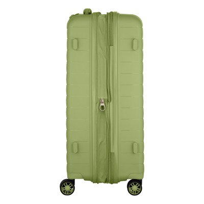 Валіза 2E, Aero, поліпропілен, середня, 63/78 л, TSA, 4 колеса, EXP, оливково-зелений (2E-SPP-AERO-M-MG)