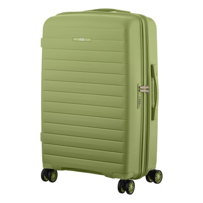 Валіза 2E, Aero, поліпропілен, середня, 63/78 л, TSA, 4 колеса, EXP, оливково-зелений (2E-SPP-AERO-M-MG)