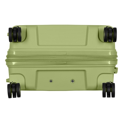 Валіза 2E, Aero, поліпропілен, середня, 63/78 л, TSA, 4 колеса, EXP, оливково-зелений (2E-SPP-AERO-M-MG)