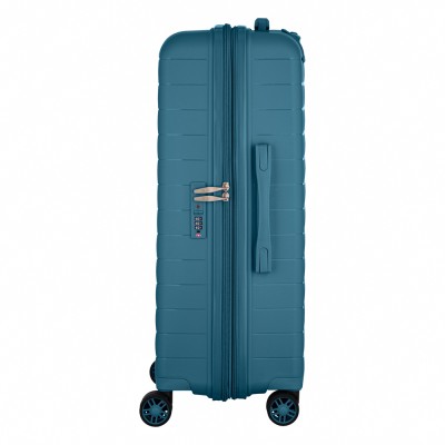 Валіза 2E, Aero, поліпропілен, середня, 63/78 л, TSA, 4 колеса, EXP, синій (2E-SPP-AERO-M-TB)